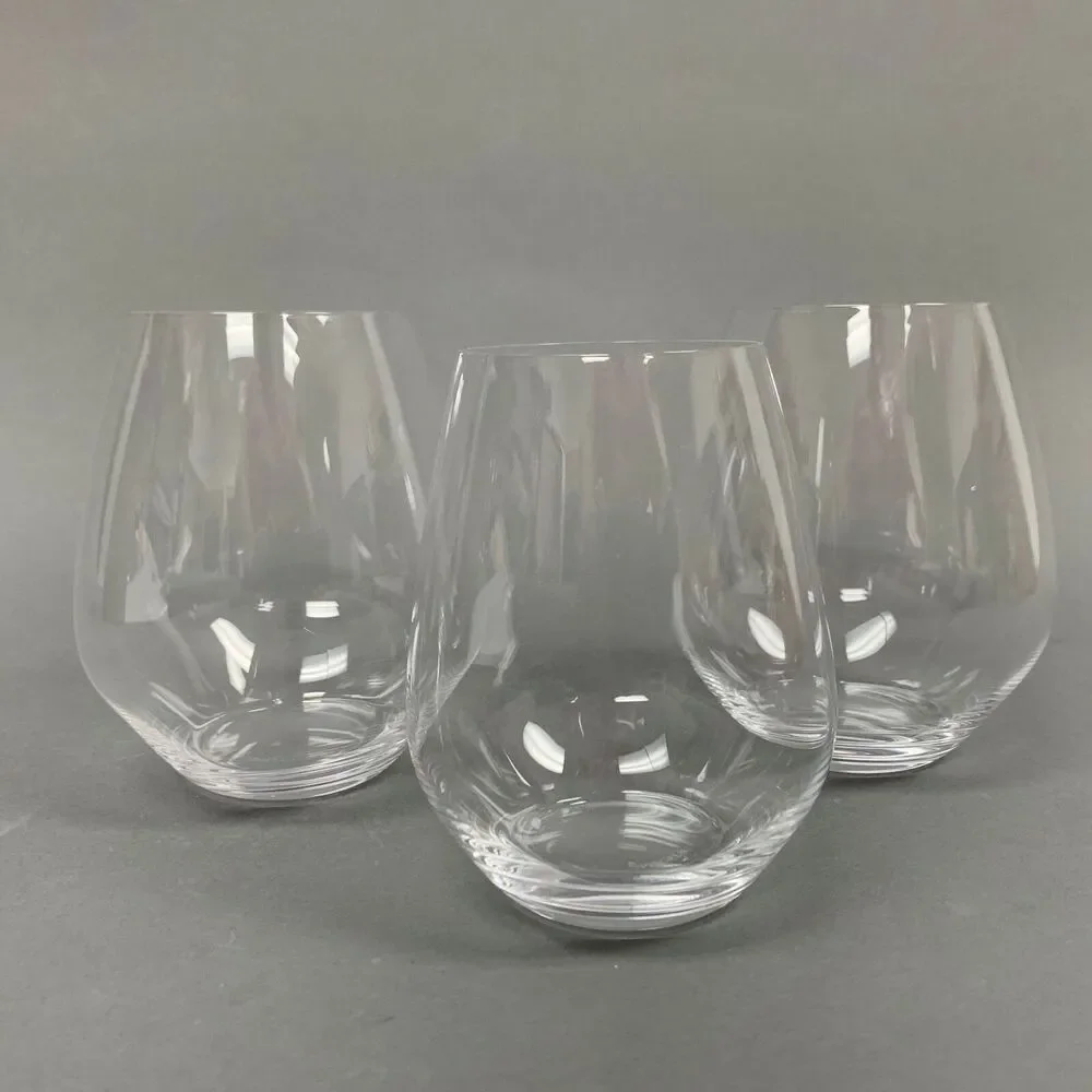 Spiegelau Clear Wine Glass Glasses Lot of‎ 3 Stemless 4 3/4